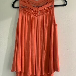 Orange Sleeveless Top